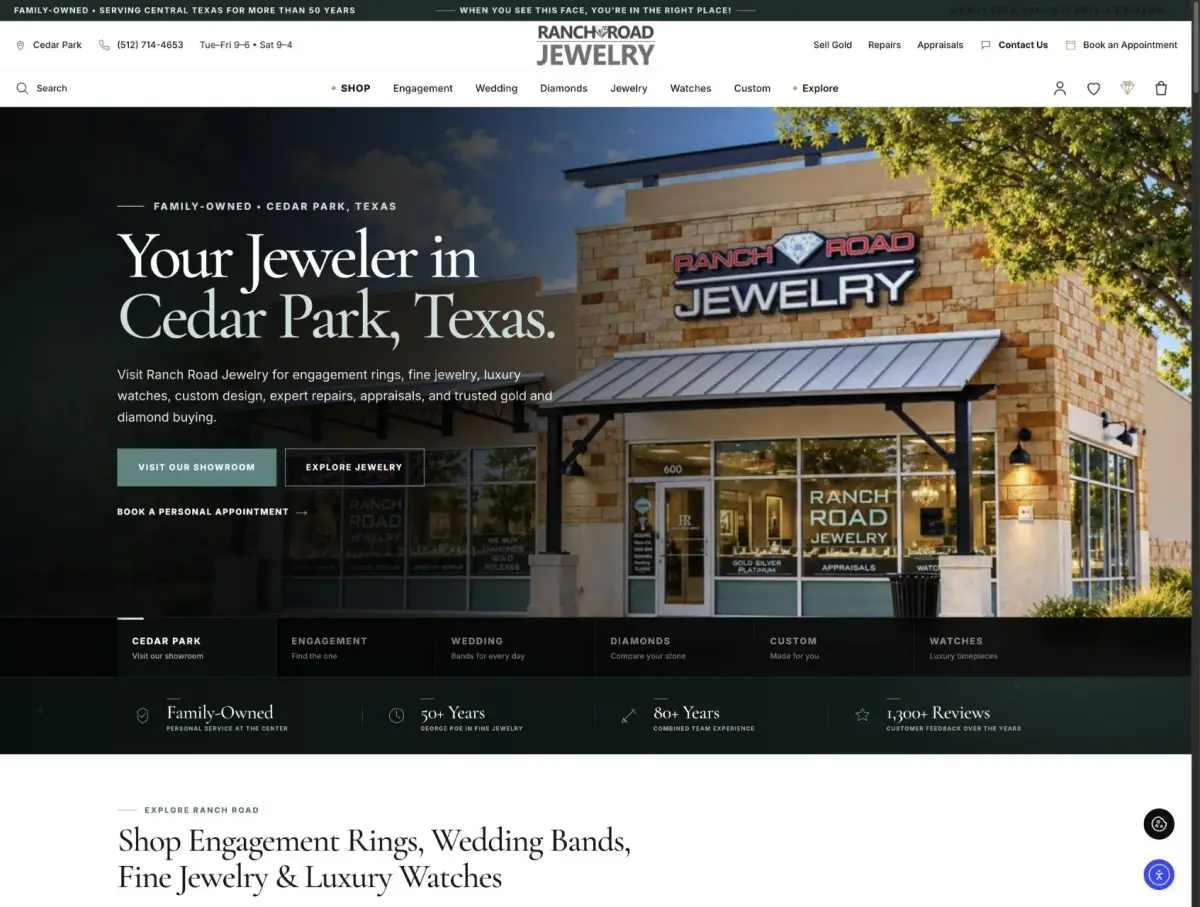 home 29 Ranch Road Jewelry website